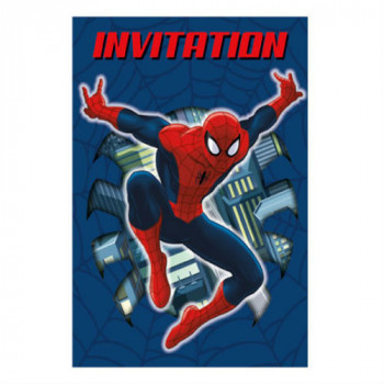 SPIDER-MAN INVITATION CARD